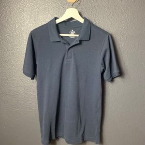 CHAPS Boys Dark Blue Button Up Polo Size X-Large